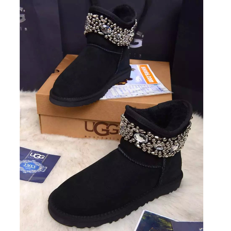 2016 UGG women new arrivals short boots with Beads