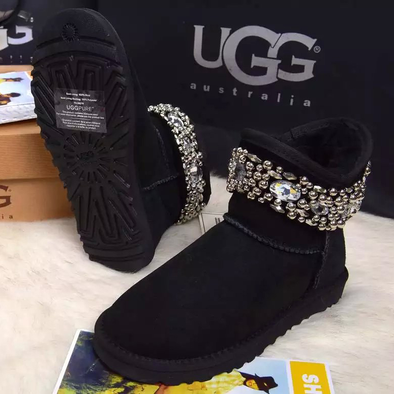 2016 UGG women new arrivals short boots with Beads