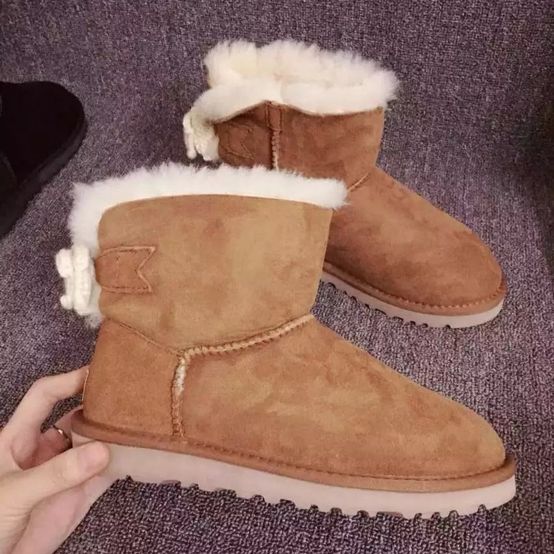 2016 UGG women new arrivals short boots with bow-knot