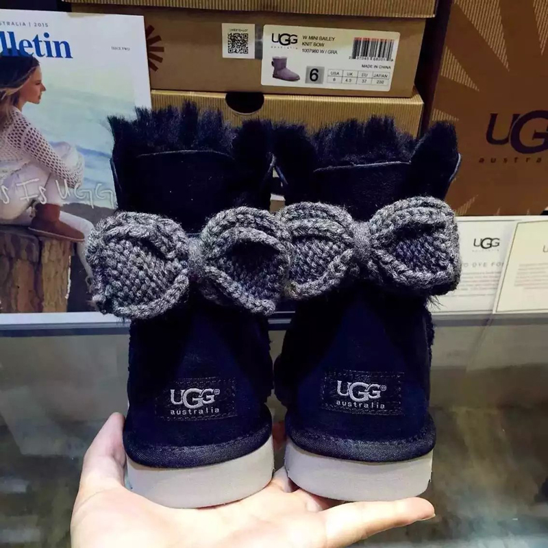 2016 UGG women new arrivals short boots with bow-knot