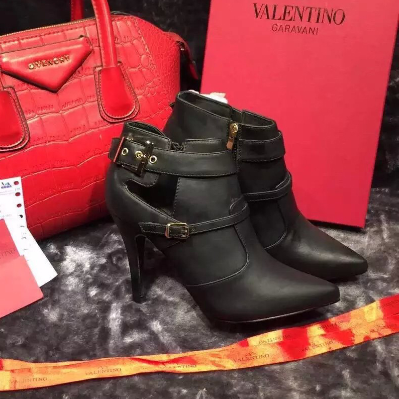 2016 Valentino women Calfskin leather Short boots