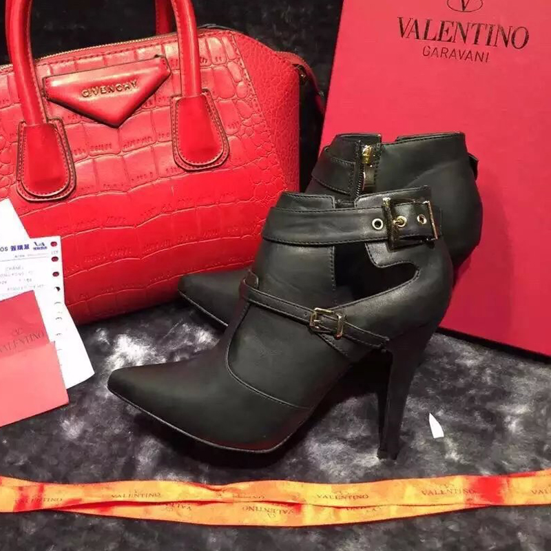 2016 Valentino women Calfskin leather Short boots