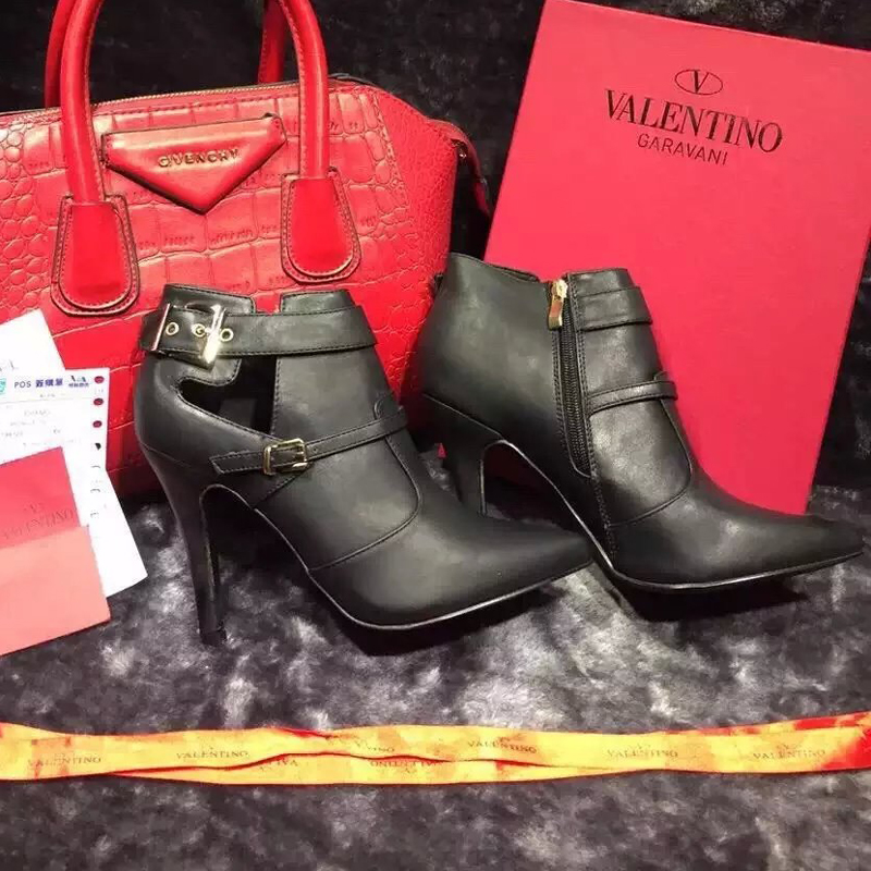 2016 Valentino women Calfskin leather Short boots