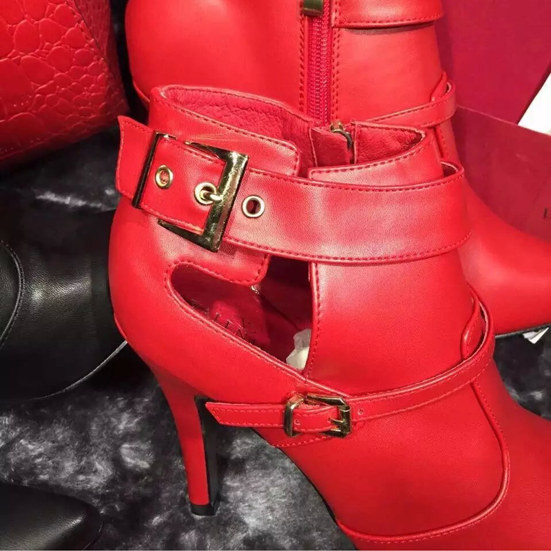 2016 Valentino women Calfskin leather Short boots