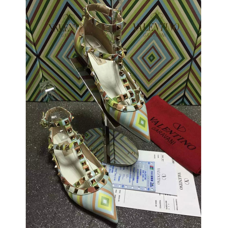 2016 Valentino women Flat shoes with Rivet