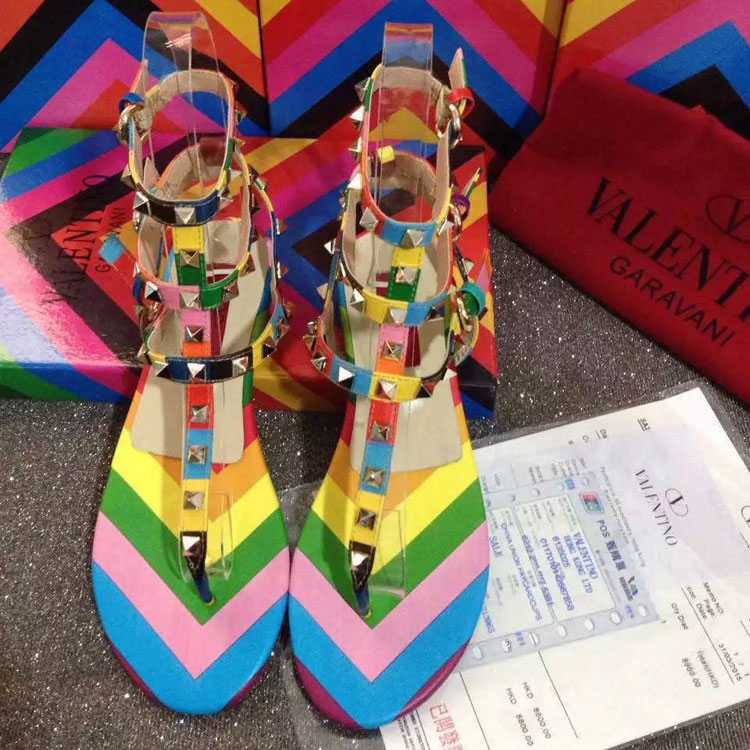 2016 Valentino women Flats Sandals