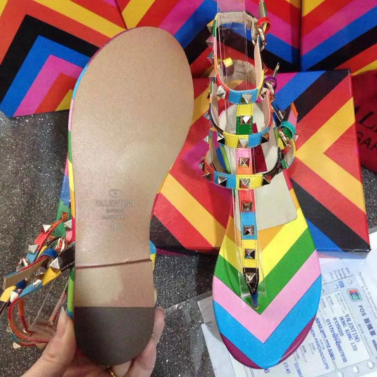 2016 Valentino women Flats Sandals