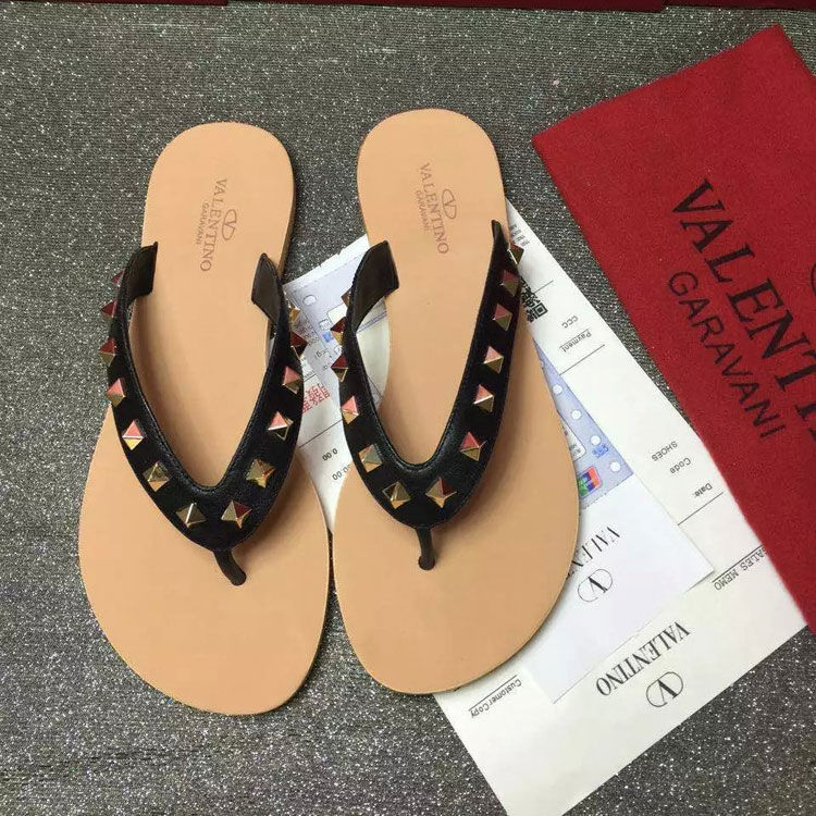 2016 Valentino women Flip-flops shoes with rivet