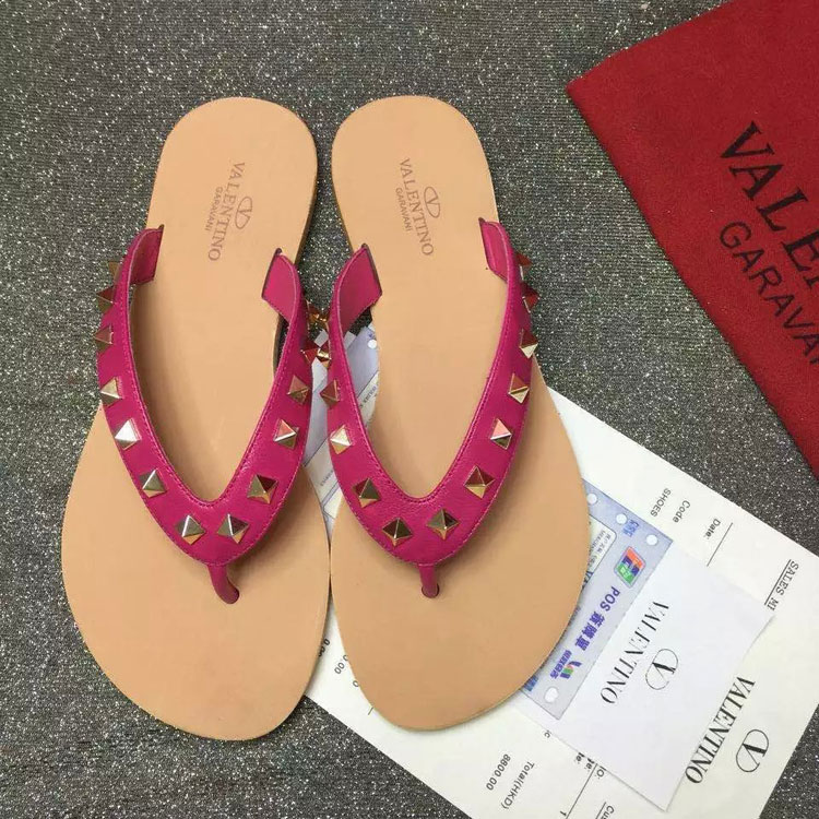 2016 Valentino women Flip-flops shoes with rivet