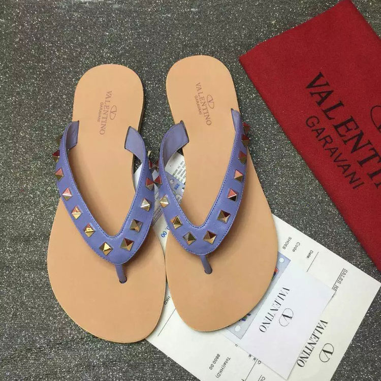 2016 Valentino women Flip-flops shoes with rivet