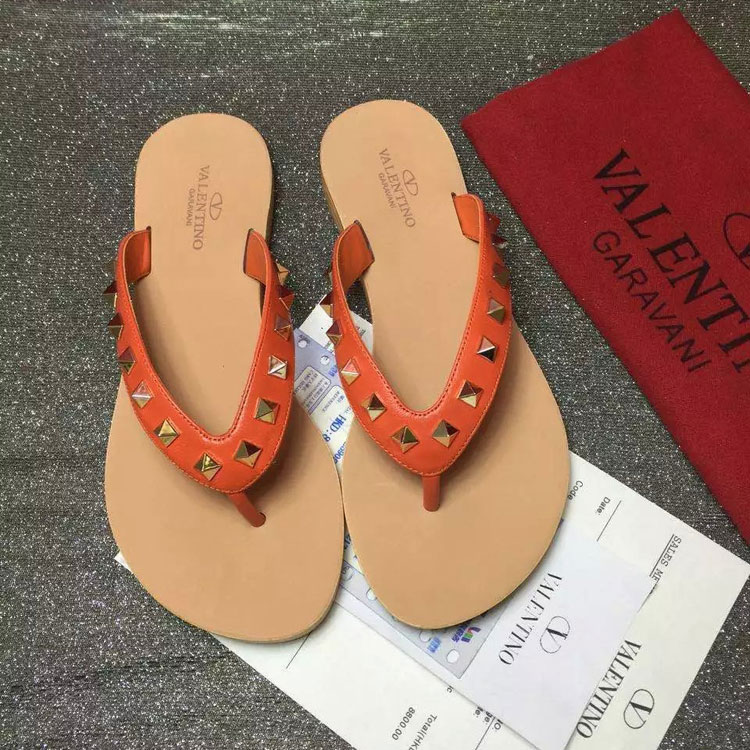 2016 Valentino women Flip-flops shoes with rivet