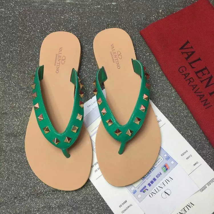 2016 Valentino women Flip-flops shoes with rivet