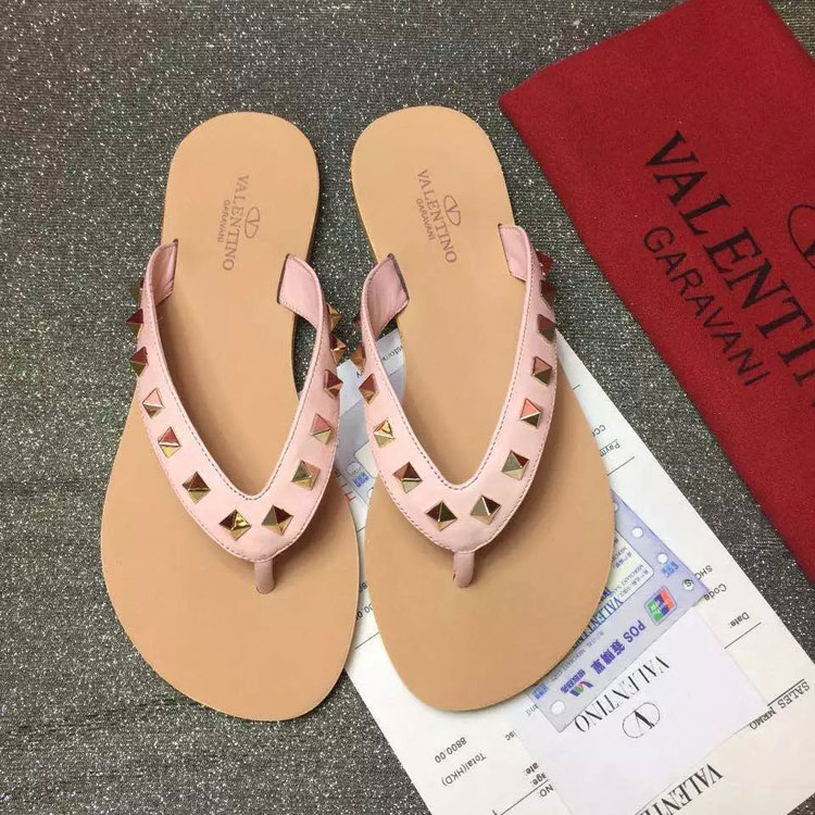 2016 Valentino women Flip-flops shoes with rivet