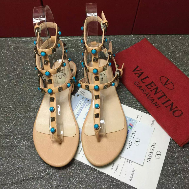 2016 Valentino women Sandals shoes with rivet