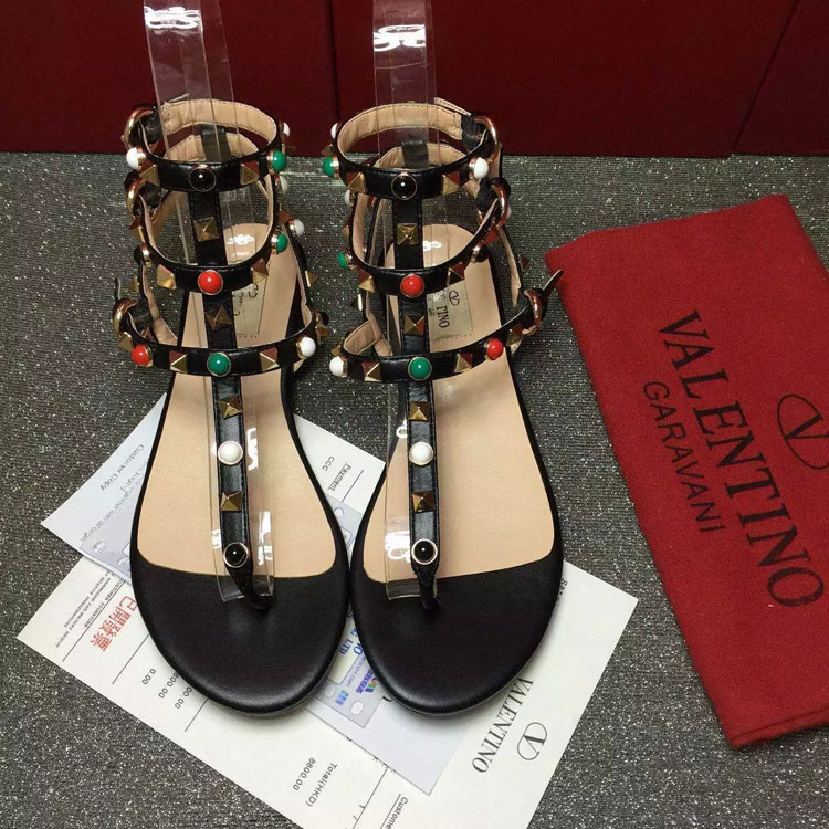 2016 Valentino women Sandals shoes with rivet