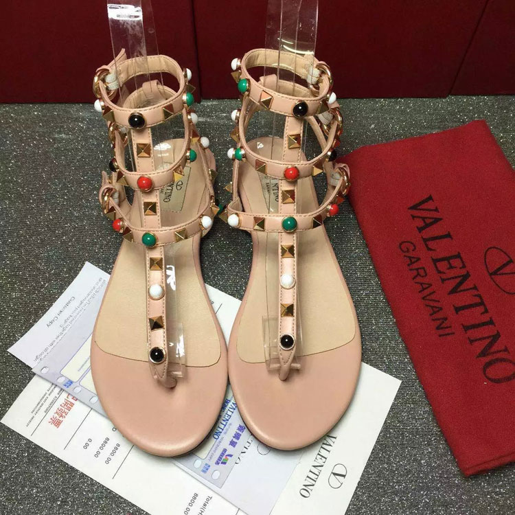 2016 Valentino women Sandals shoes with rivet