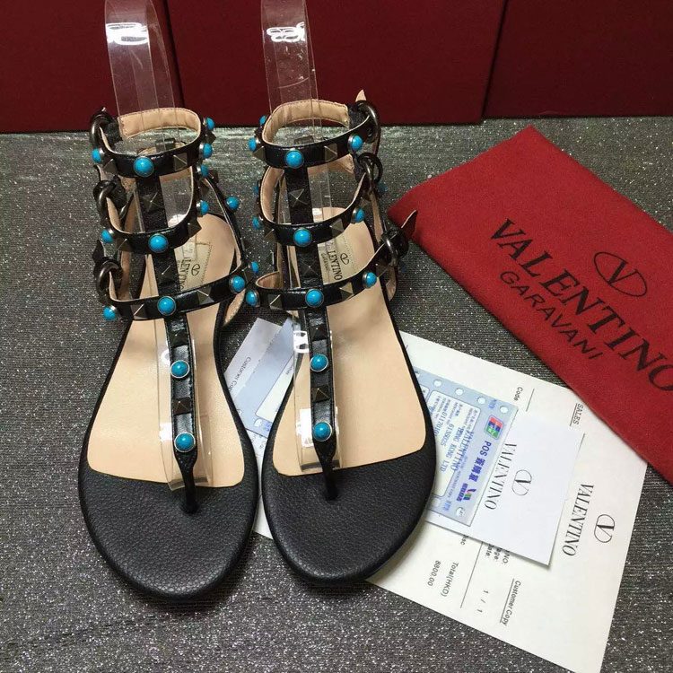 2016 Valentino women Sandals shoes with rivet