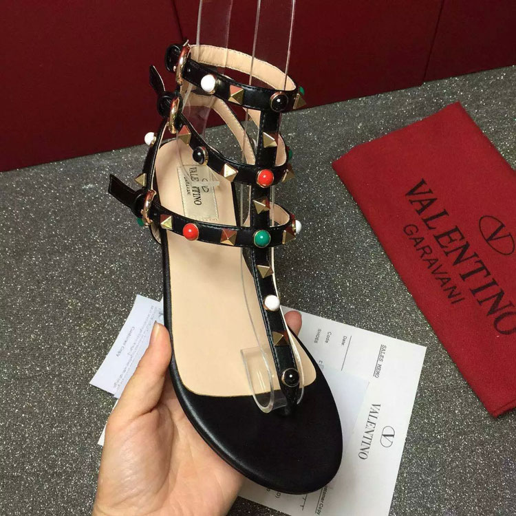 2016 Valentino women Sandals shoes with rivet