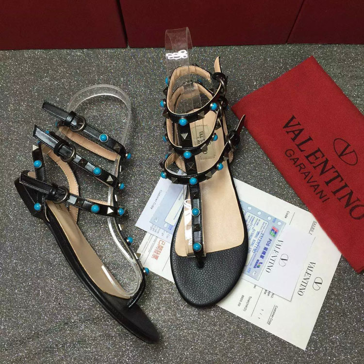 2016 Valentino women Sandals shoes with rivet