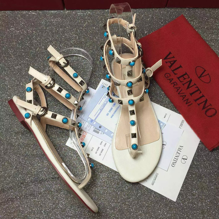 2016 Valentino women Sandals shoes with rivet