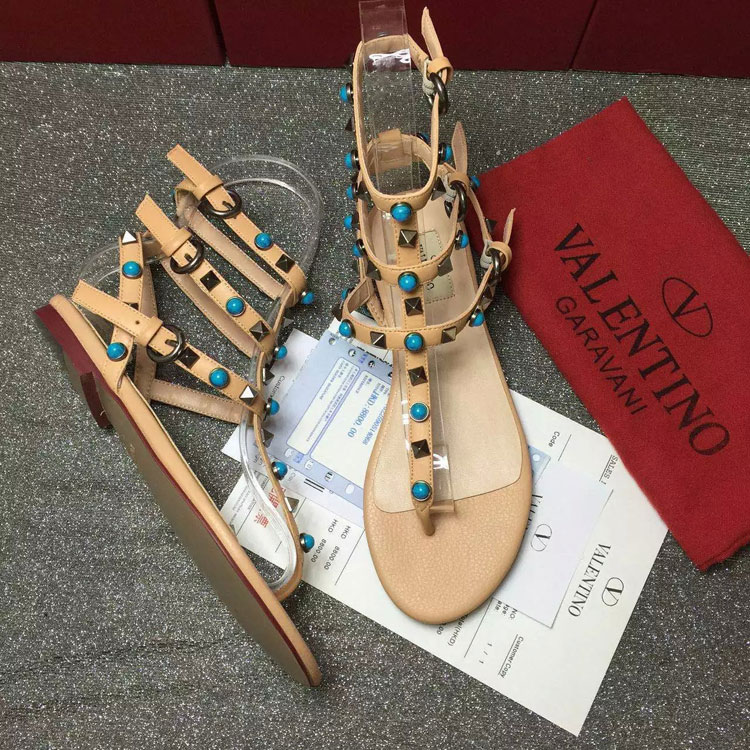 2016 Valentino women Sandals shoes with rivet