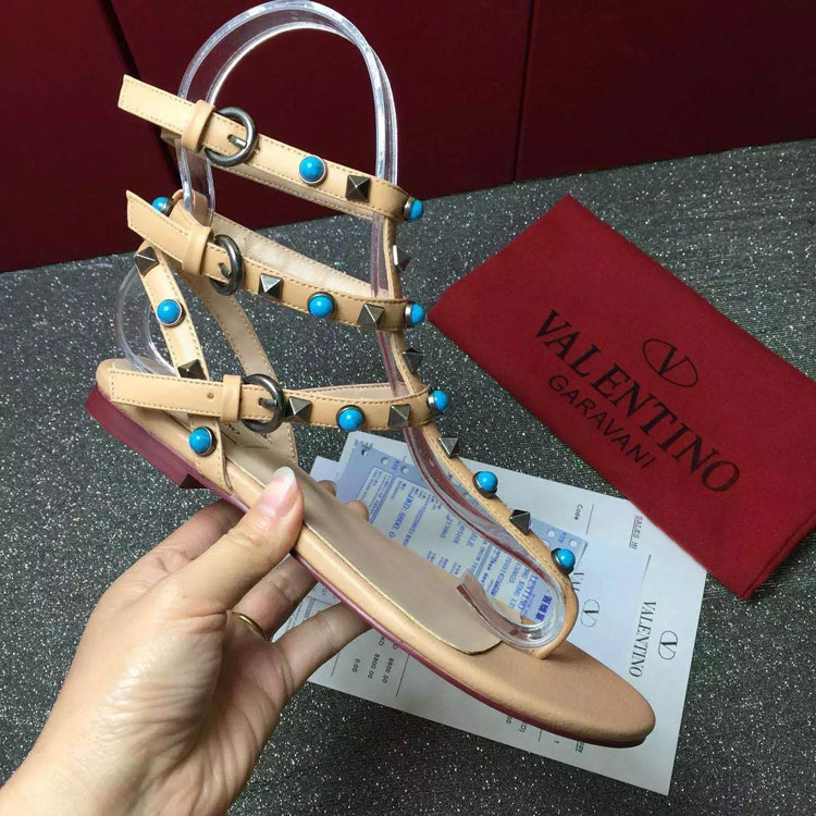 2016 Valentino women Sandals shoes with rivet