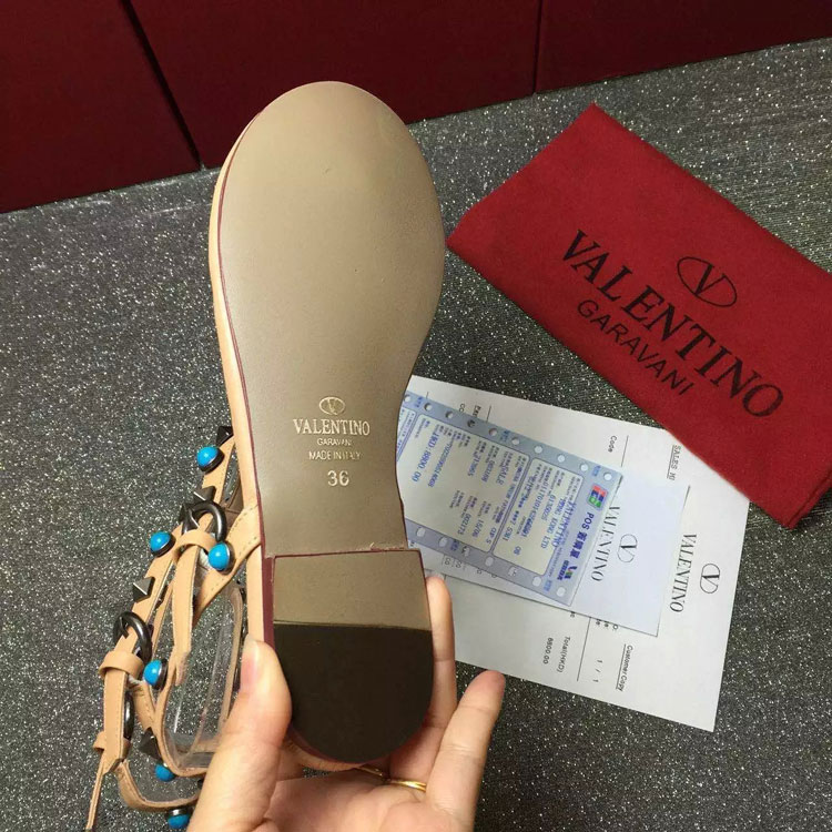 2016 Valentino women Sandals shoes with rivet