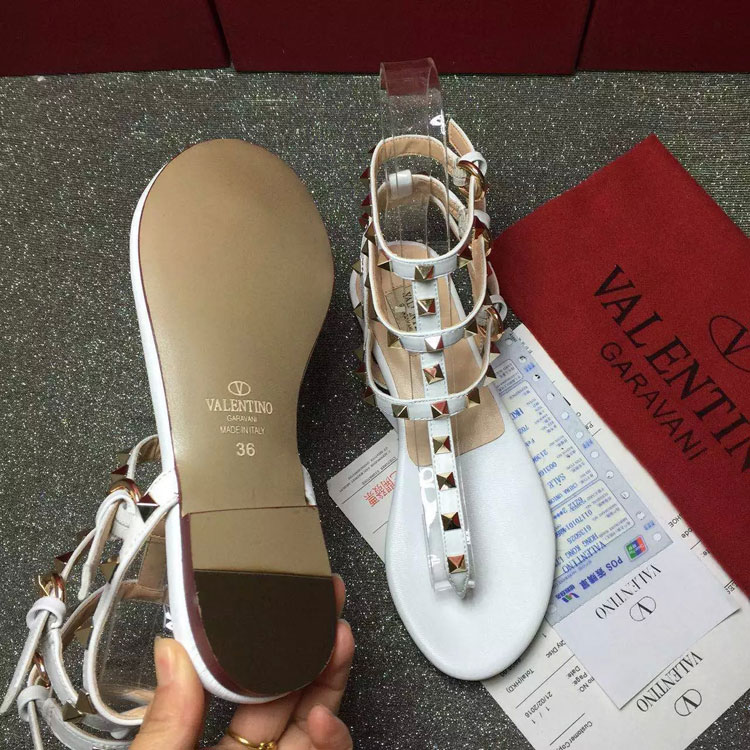 2016 Valentino women Sandals shoes with rivet