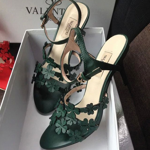 2016 Valentino women Sandals shoes with rivet Heel Height 8cm