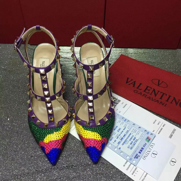 2016 Valentino women high-heeled Sandals 9.5cm