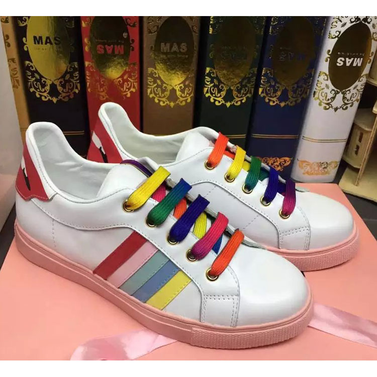 2016 Valentino women sneakers shoes in Calfskin leather