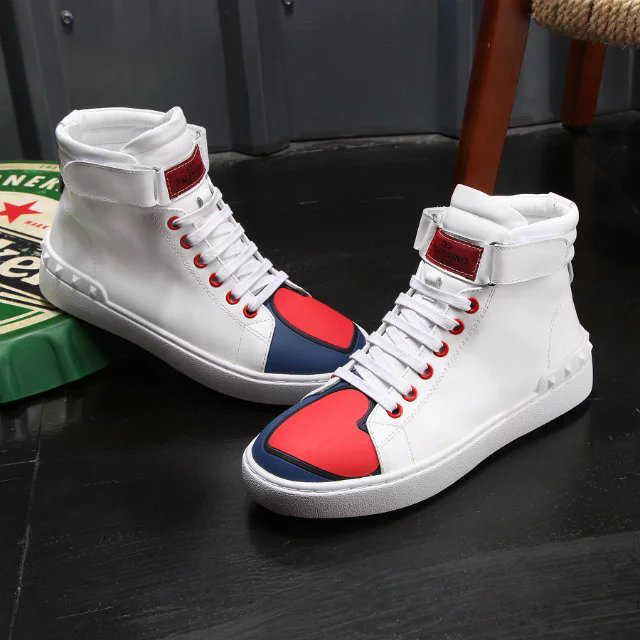 2016 Valentino women sneakers shoes in Calfskin leather