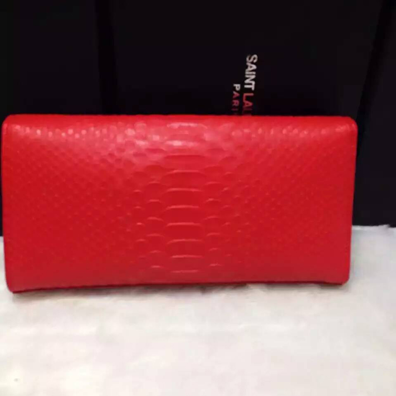 2016 YSL Dinner clutch shoulder bag 311288 Red with Silver