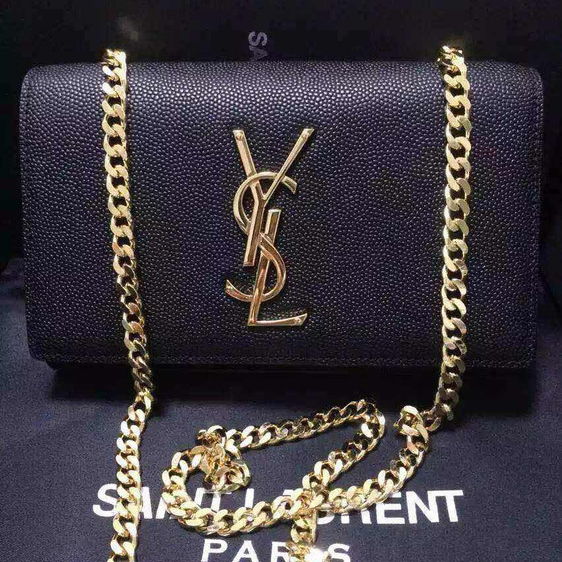 2016 YSL Monogramme Cross-body Clutch Shoulder Bag 311218 Black