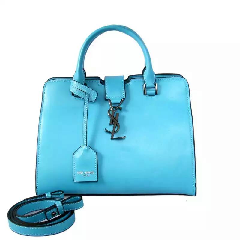 2016 Yves Saint Laurent  Cowhide leather Top Handle Bag Y2764 SkyBlue