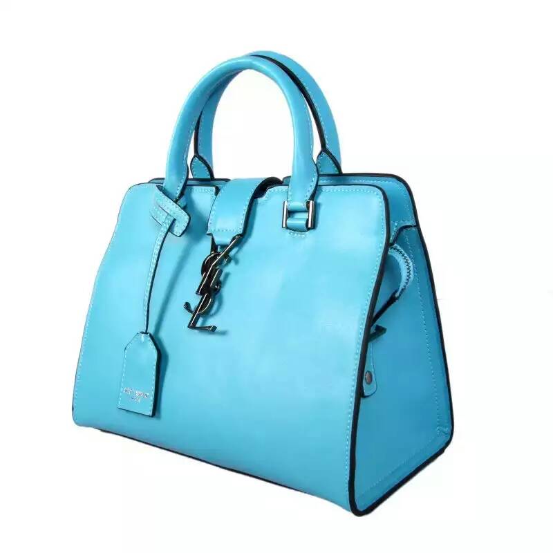 2016 Yves Saint Laurent  Cowhide leather Top Handle Bag Y2764 SkyBlue