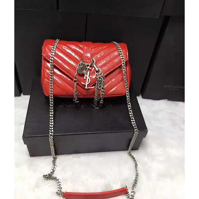 2016 Yves Saint Laurent Classic Monogramme Flap Bag Y9962 Red