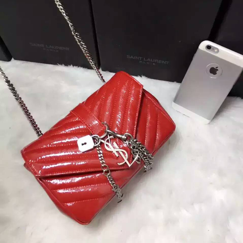 2016 Yves Saint Laurent Classic Monogramme Flap Bag Y9962 Red