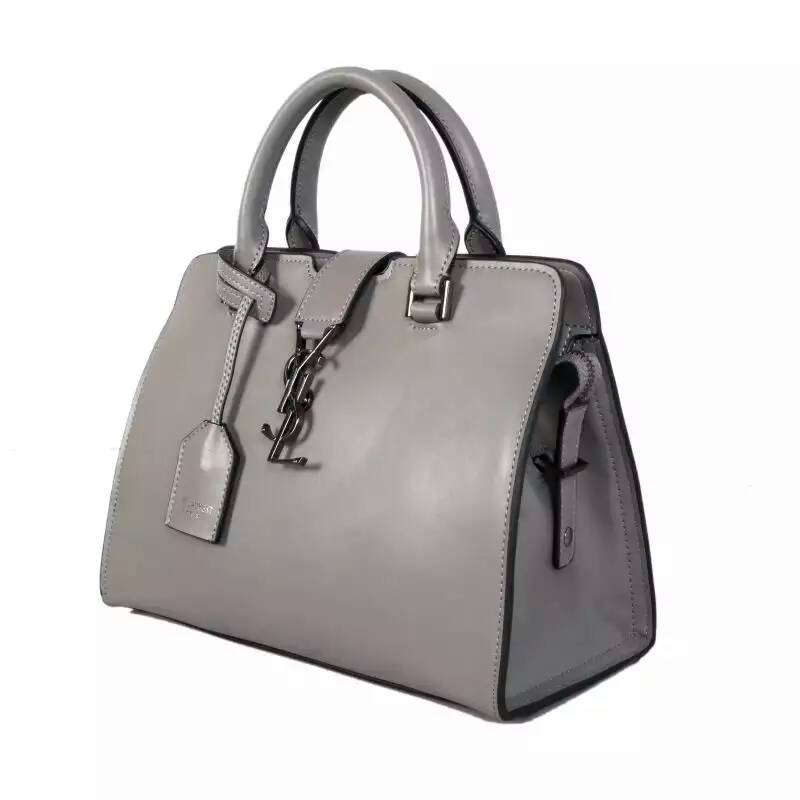 2016 Yves Saint Laurent Cowhide leather Top Handle Bag Y2764 Gray