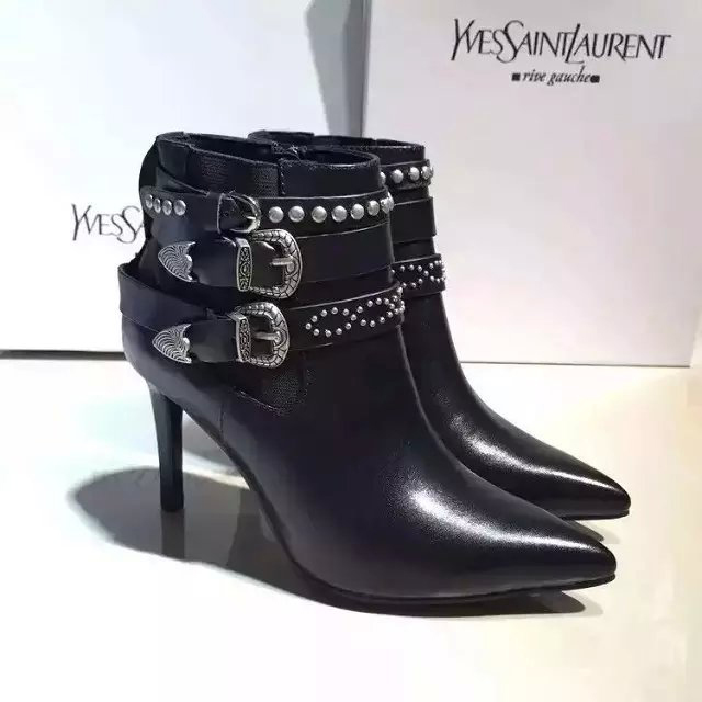 2016 Yves Saint Laurent Cowhide leather women shoes