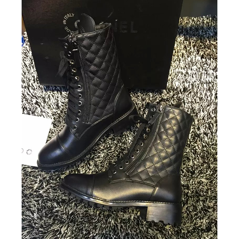 2016 chanel new arrivals sheepskin leather Boots