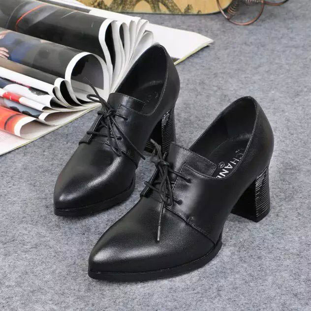 2016 chanle Calfskin leather shoes Heel Height 7cm