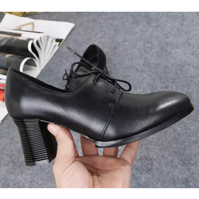 2016 chanle Calfskin leather shoes Heel Height 7cm