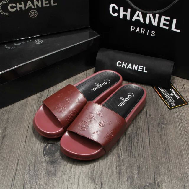 2016 chanle Slippers in Calfskin leather