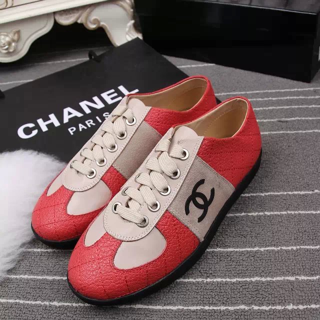 2016 chanle casual shoes in Cowhide leather