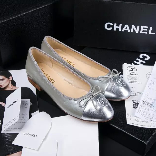 2016 chanle classic flat shoes in sheepskin leather