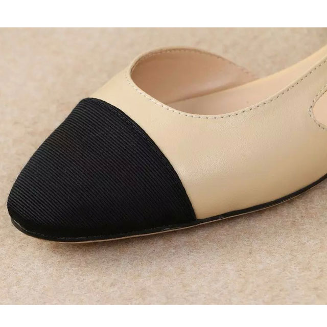 2016 chanle flat shoes in Calfskin leather