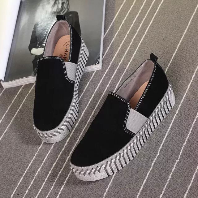 2016 chanle shoes in Nubuck leather