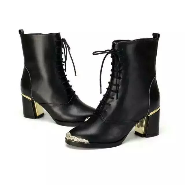 2016 chanle women Boot in Calfskin leather