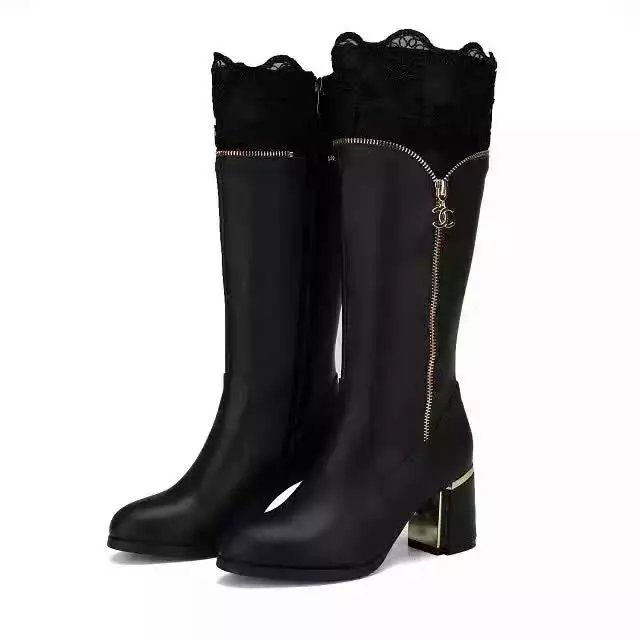 2016 chanle women Boots in Calfskin leather